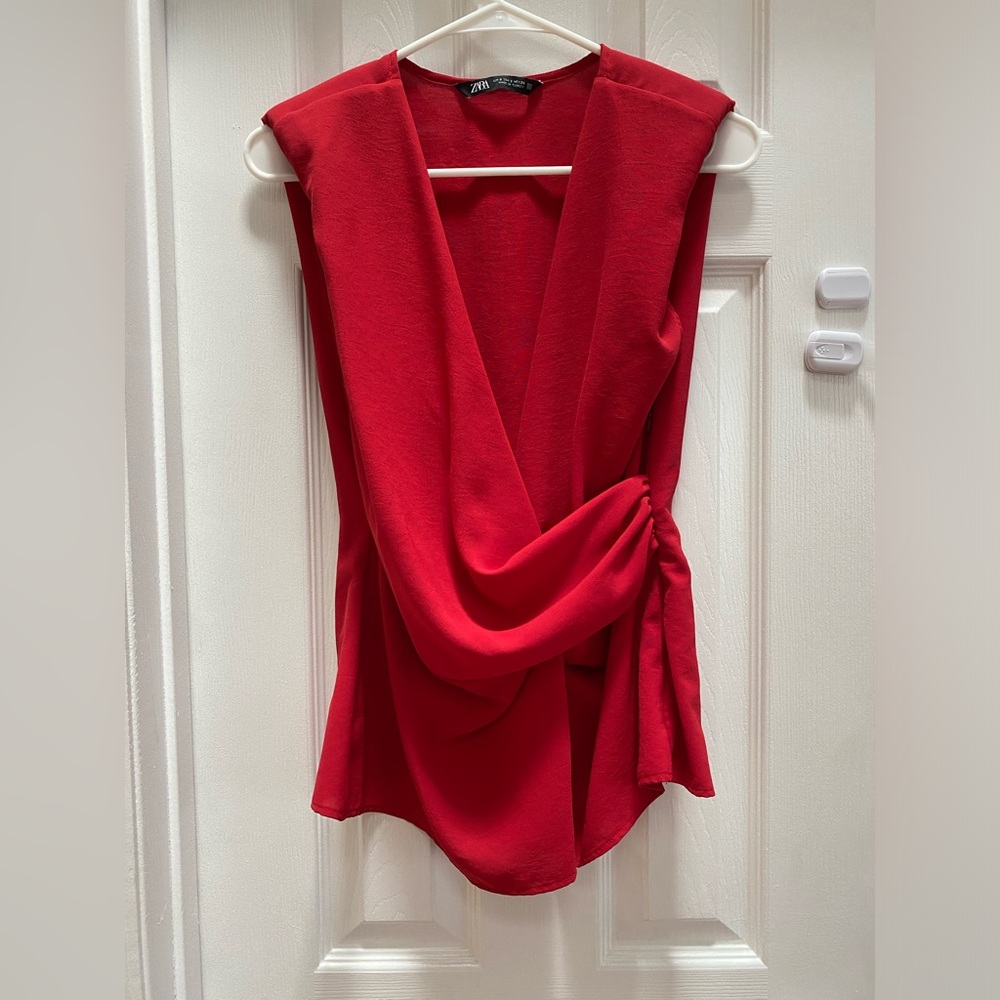 Zara Red Top